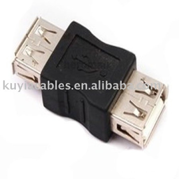 USB Adaptador de acoplamento fêmea para fêmea Adaptador do conector de extensão do cabo PC